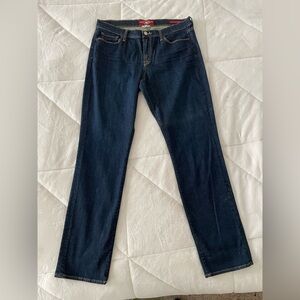 Lucky Brand Women’s Dark Blue Denim Sophia Straight Jeans size 16